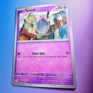spoink - 062/132 (common) — pokemon: mega evolutions